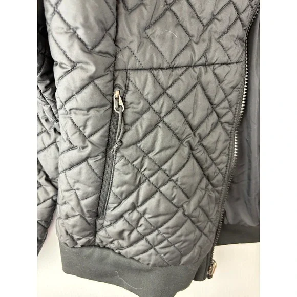 The North Face Quilted Jacket Black L Diamond Pattern Puffer Jacket Gorpcore - Picture 6 of 13